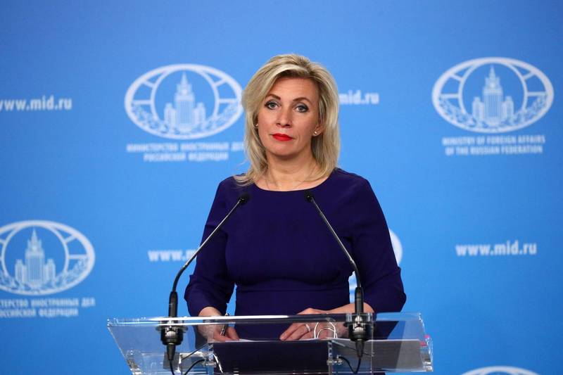 俄羅斯外交部發言人扎哈羅娃宣布，在駐俄美國使館工作超過3年的人員，必須在明年1月底離境。（路透）