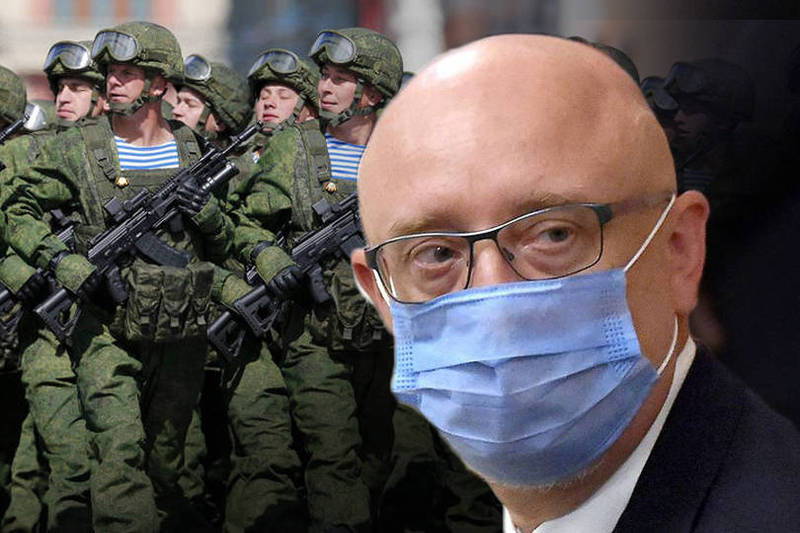 烏克蘭國防部長列茲尼科夫表示，俄羅斯已在兩國邊境上集結了9.4萬人的大軍，並可能在明年1月底進犯。（美聯社、法新社；本報合成）