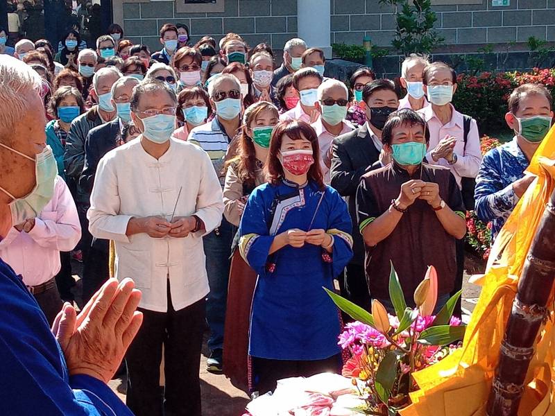 高市客家「完福」祭典今在新客家文化園區文物館舉行。（記者王榮祥翻攝）