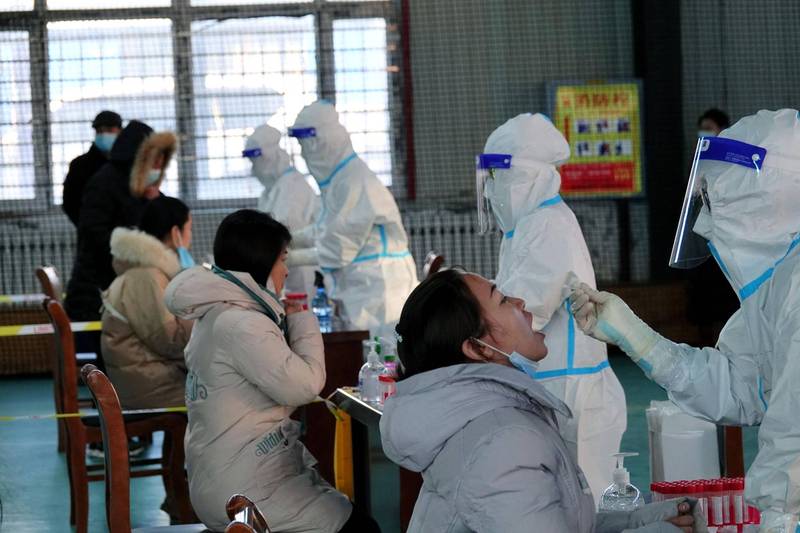 中國5日新增61例武肺確診，其中38例本土個案分別出現在內蒙古、黑龍江、雲南及河北。（法新社）