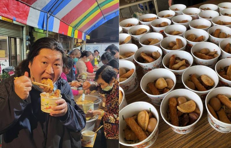 近日「音地大帝」持續參與相關活動，並貼出會中提供餐食，戲稱為「冬瓜餐」供外界參考。（擷取自「音地大帝」臉書）