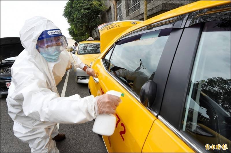 防疫計程車示意圖。（資料照）