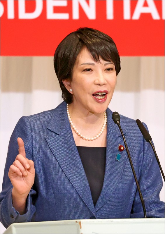 日本自民黨政調會長高市早苗。（歐新社檔案照）