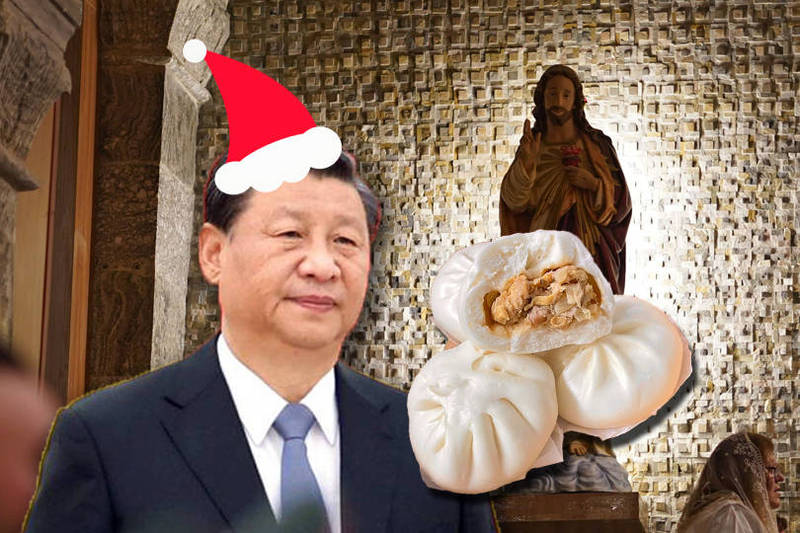 矢板明夫在脸书表示，看到中国各地禁止庆祝耶诞的报导，颇感无语。（资料照、法新社、路透社，本报合成）(photo:LTN)