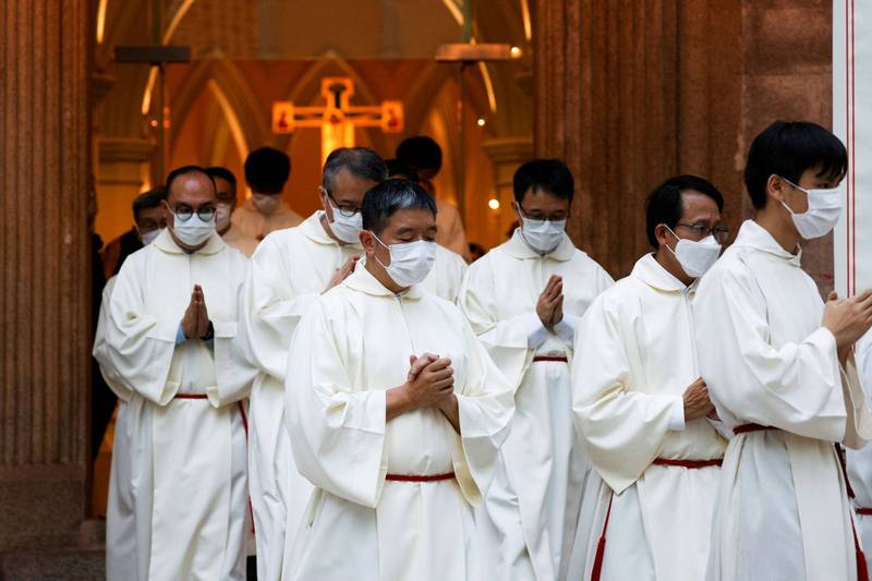 英國媒體報導，中國主教和宗教領袖向香港天主教高層高級神職人員灌輸中國國家主席習近平關於具有「中國特色」的宗教願景。（路透資料照）