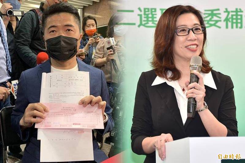 台中市第二選區立委補選9日投票，藍綠兩黨候選人林靜儀、顏寬恒都在做最後衝刺。（資料照，本報合成）