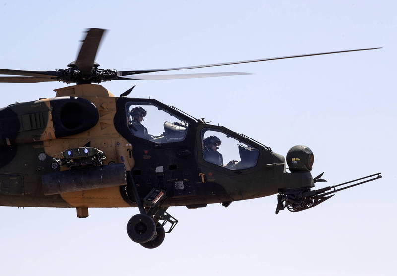 土耳其戰術偵查攻擊直升機。（歐新社）