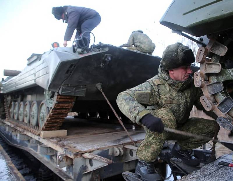 正值俄罗斯为了邻国乌克兰而与西方国家关系紧绷之际，俄罗斯部队18日开始抵达白俄罗斯境内，准备展开军事演习。（法新社）(photo:LTN)