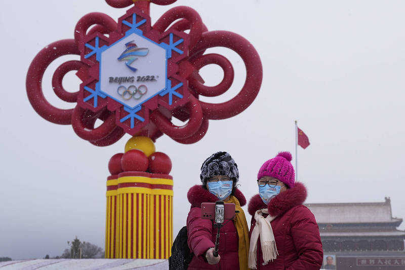 距离北京冬奥开幕仅剩2週，但北京新一波武肺疫情仍在持续升温。（美联社）(photo:LTN)