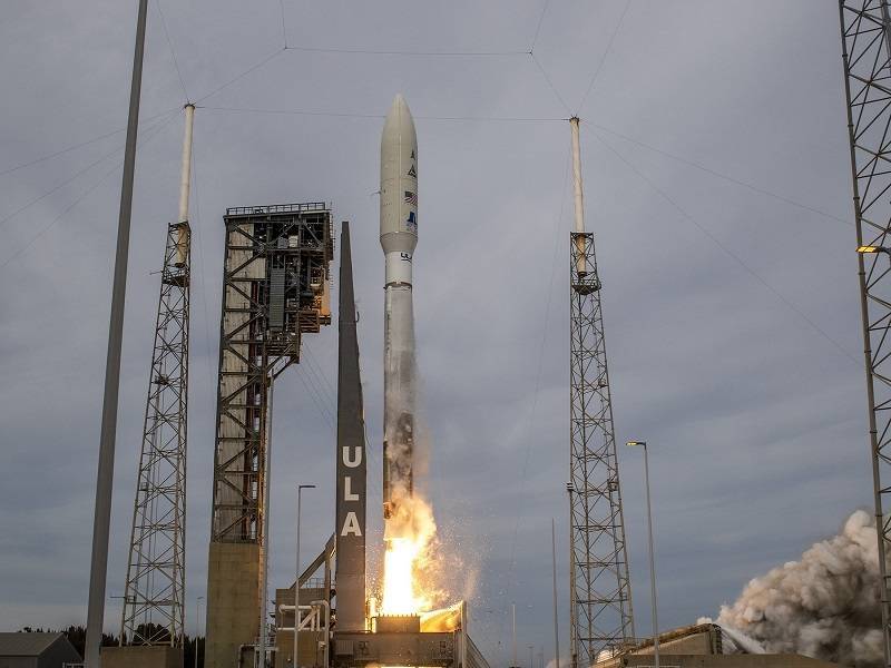 美国太空军21日从佛罗里达州卡纳维尔角发射2枚GSSAP卫星。（取自美国太空军推特）(photo:LTN)