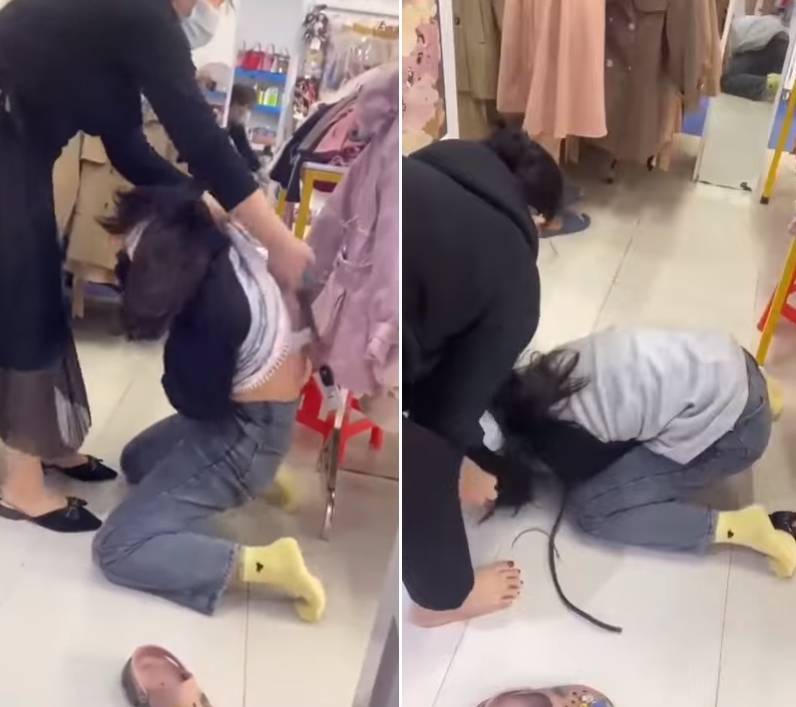 越南一名家境清寒的少女行窃后回到店里道歉，却遭老板娘和同伙私刑报复。（翻摄youtube）(photo:LTN)