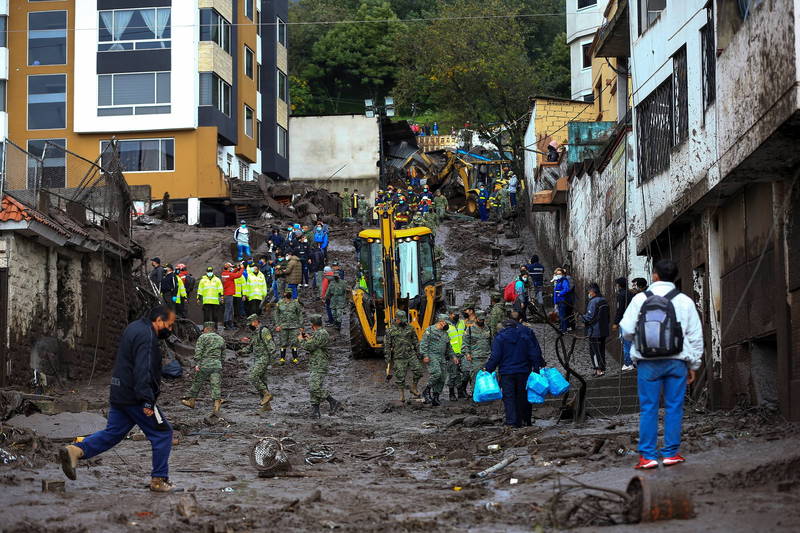 厄瓜多暴雨量創年來新高洪災釀至少24死48傷 國際 自由時報電子報