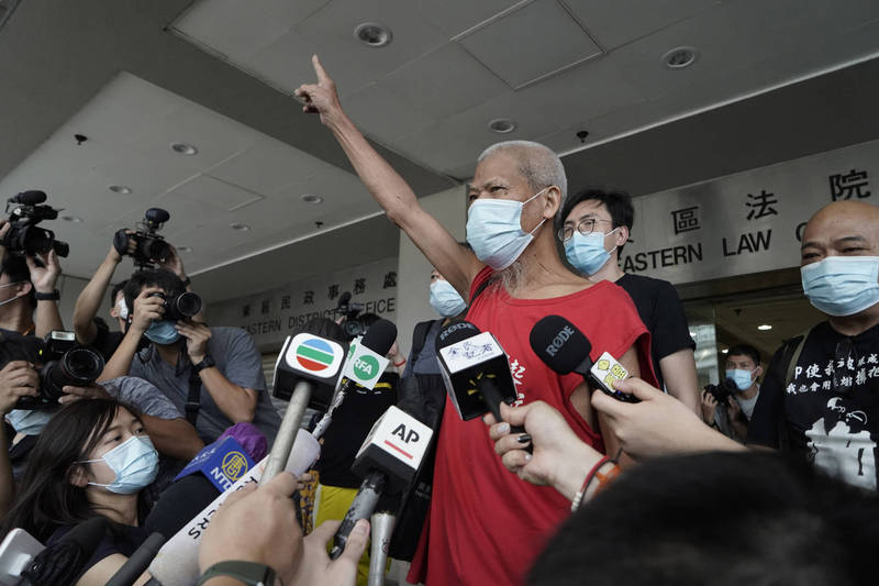 香港街头运动老将古思尧2020年9月出庭档案照。（美联社）(photo:LTN)