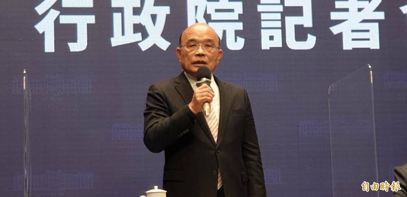 行政院長蘇貞昌領導的行政院今天將由五位首長宣布福島食品解禁。（資料照）