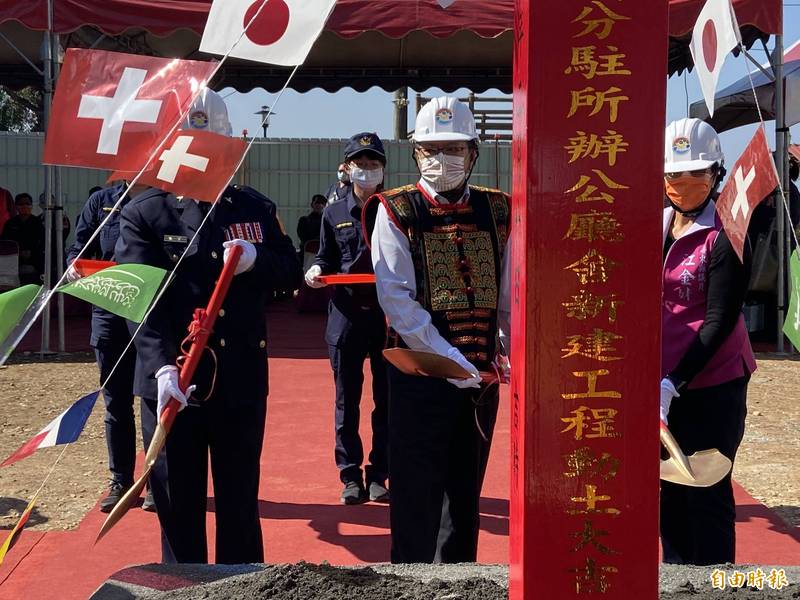 三地門分駐所重建，10日動土。（屏縣府提供）