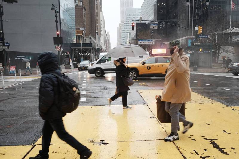 《纽约邮报》指出，一名韩国外交官在纽约曼哈顿城区遇袭。图为曼哈顿街景。（法新社资料照）(photo:LTN)