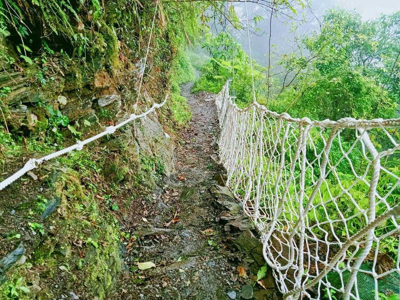 北大武山步道最近有了新的防護設施。（取自北大武山資訊站臉書）