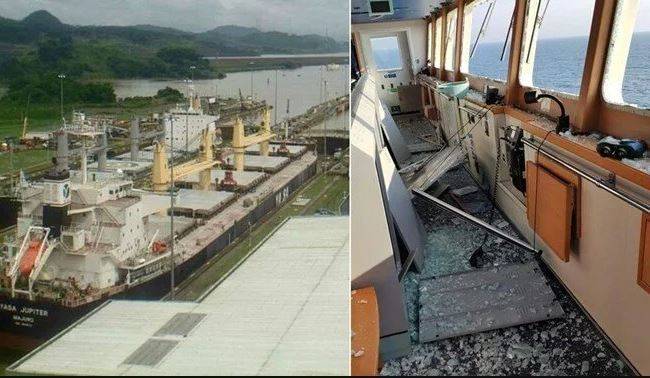 土耳其海事总局表示，24日一艘土耳其拥有的船只，在乌克兰港口城市敖德萨海岸被炸弹击中，幸好没有造成人员伤亡，船只目前正安全驶向罗马尼亚水域。（撷取自推特）(photo:LTN)
