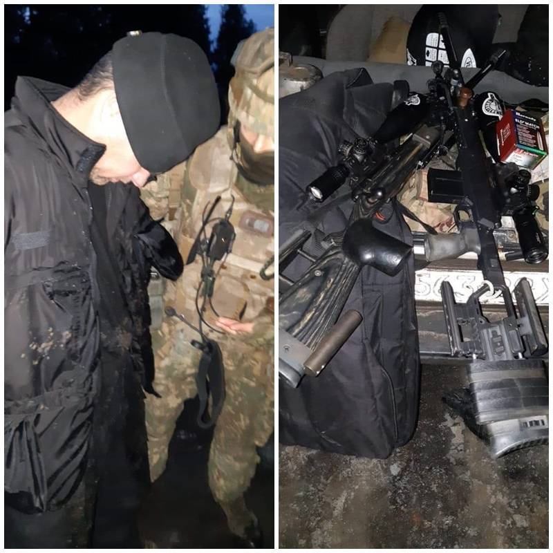 乌军公布俄军特务被捕照起出多把武器 无人机 瓜媒体