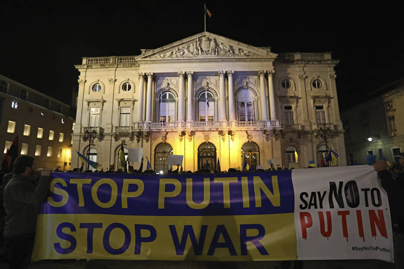 俄总统普廷24日对乌克兰发动侵略震惊全球。（美联社）(photo:LTN)