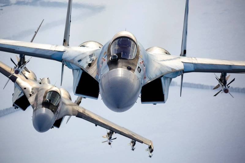 俄罗斯空军开战至今仍未完全掌握制空权，让不少军事专家十分讶异。图为俄军Su-35战机。（美联社）(photo:LTN)