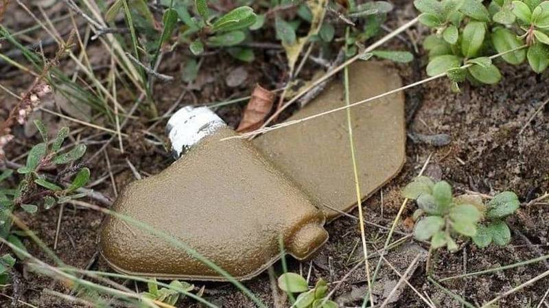 烏克蘭第二大城哈爾科夫，發現大量由俄國戰機空投的PFM-1反步兵地雷。（翻攝自推特）