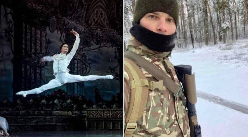 基辅国家歌剧院首席舞者波多金卸下舞衣，提枪从军对抗俄军侵略。（图取自推特）(photo:LTN)