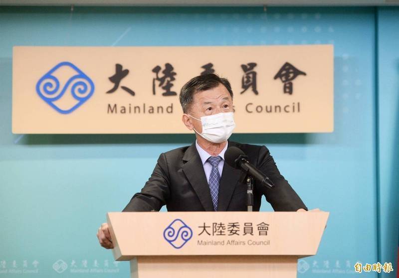 陸委會今日駁斥中國外長王毅對台定位說法，強調「中華民國是主權國家，台灣從不是中華人民共和國一部分」。圖為陸委會主委邱太三。（資料照）
