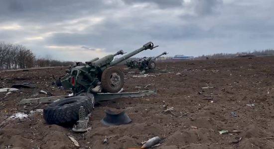 烏軍在尼古拉耶夫周邊突襲俄軍砲兵陣地。（圖擷取自烏克蘭武裝部隊官方Twitter）