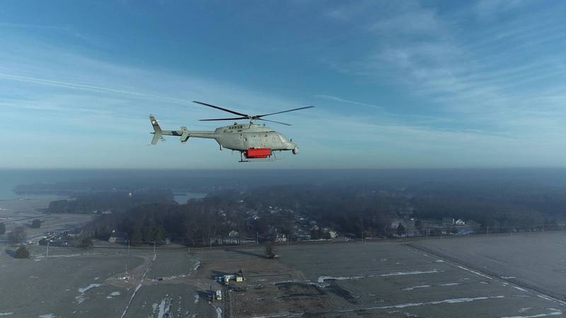 MQ-8C「火力偵察兵」無人直升機將搭載新型反水雷 （MCM） 傳感器套件。（圖翻攝自美國海軍網站）