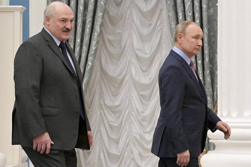 卢卡申科（左）11日将与普廷（右）在莫斯科会面。（美联社）(photo:LTN)