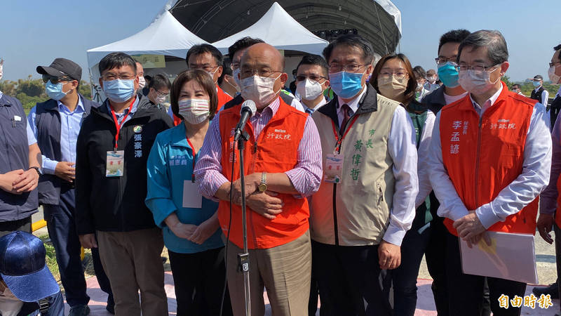 針對行政院長蘇貞昌（見圖）以「街頭小混混」來形容國會議員，國民黨反批蘇揆行為坐實「國會流氓」。（記者楊金城攝）