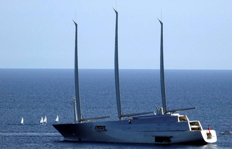 义大利官方今（12）日表示，已扣押俄国富豪梅尔尼成科（Andrey Melnichenko）名下价值超过5.3亿欧元（约台币165亿元）的「全球最大风帆游艇」。（路透）(photo:LTN)