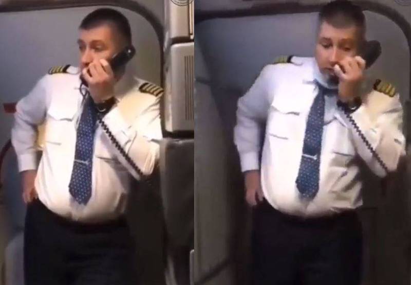 社群平台流傳一段影片，一名俄羅斯航空（Aeroflot）旗下的廉航勝利航空（Pobeda）機長透過機上廣播，抨擊俄國入侵烏國是一種「犯罪」，有乘客聽聞立刻拍手鼓掌，影片曝光網友也大讚該名機長「勇敢的英雄」。（圖取自推特）