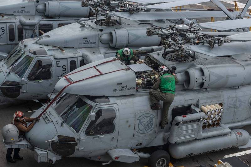 美国国务院15日宣布，批准向西班牙出售8架MH-60R反潜直升机、地狱火飞弹等多项军武，外媒指交易价可能高达9.5亿美元（约新台币271亿）。（法新社）(photo:LTN)