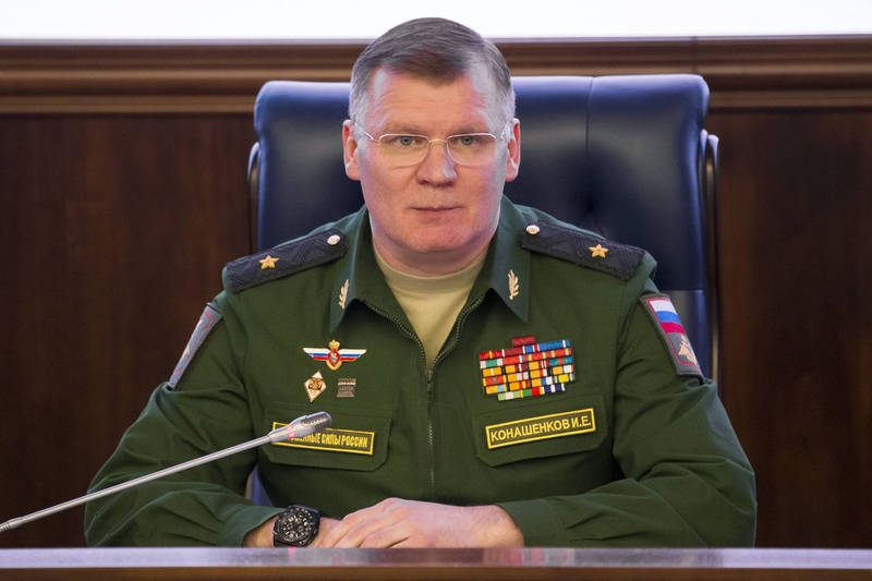 俄國防部發言人科納申科夫承認俄軍26日襲擊利維夫2個軍事目標。（美聯社）
