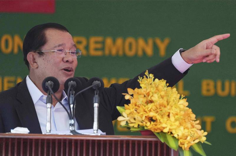 柬埔寨总理洪森今天强烈谴责俄罗斯入侵乌克兰，并说这是「柬埔寨不能接受的侵略行为」。（美联社）(photo:LTN)