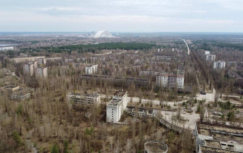 車諾比核電廠員工透露，俄軍在沒有防護裝備的狀態下就直接驅車駛過高輻射汙染區域。圖為車諾比核電廠週邊地區。（路透）