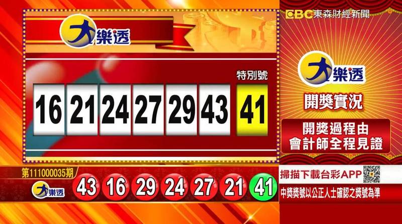 大樂透、49樂合彩開獎號碼。（圖擷取自《東森財經新聞》57彩券王）