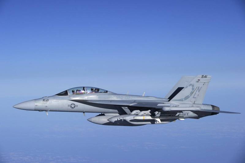 美軍部署6架EA-18G「咆哮者」電戰機至德國。（路透）