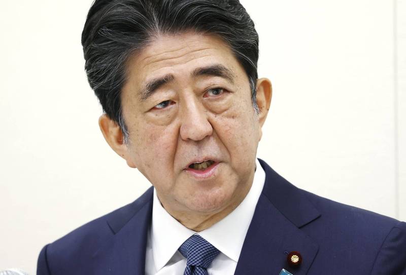 前日本首相安倍晉三。（美聯社檔案照）