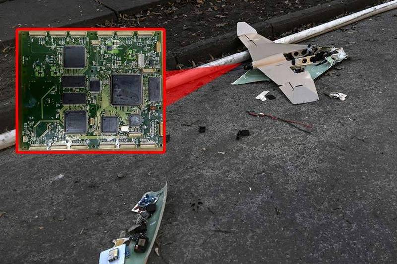 美国专家直言，俄军无人机中出现来源不明的美厂晶片，显示出黑市晶片就像「毒品交易」。（路透、法新社；本报合成）(photo:LTN)