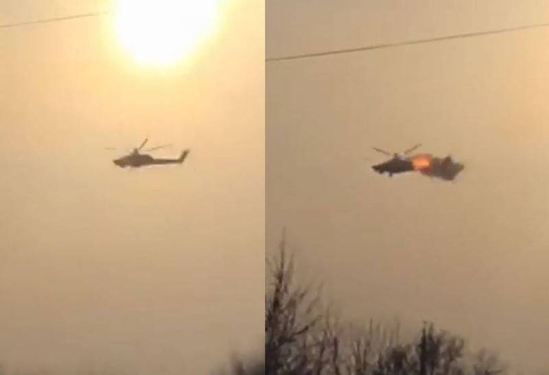 乌军使用「星光携带型防空飞弹」顺利击落一架在卢甘斯克地区飞行的俄罗斯Mi-28N直升机。（图取自推特）(photo:LTN)