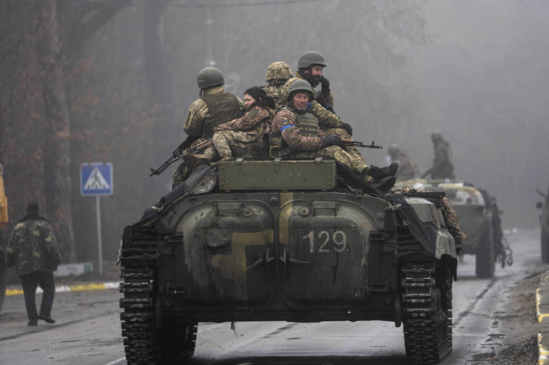 乌克兰获得国际支援抵御俄军。（美联社）(photo:LTN)