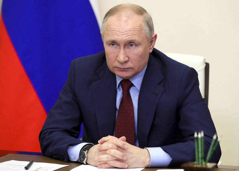俄總統普廷揚言對抵制俄天然氣的國家採取報復。（美聯社）