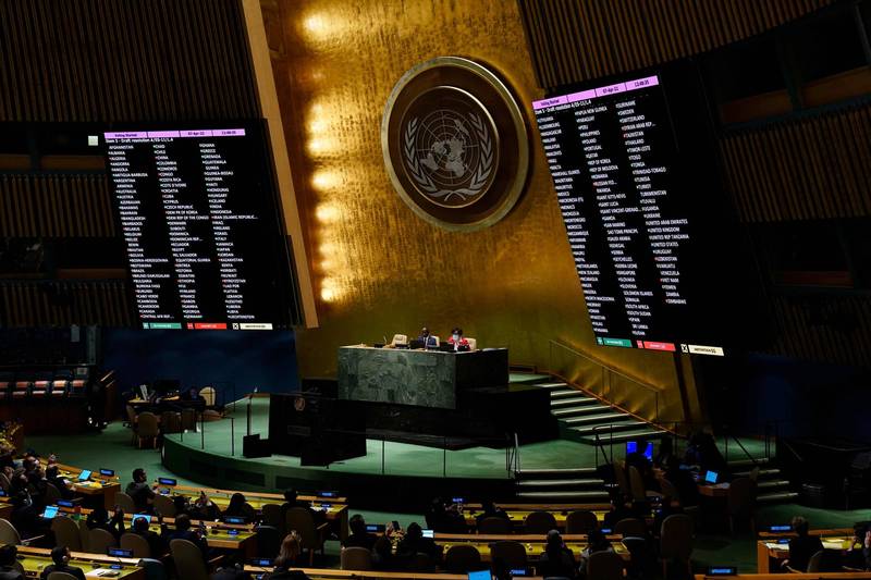聯合國93：24俄羅斯人權理事會停權 中國投反對票