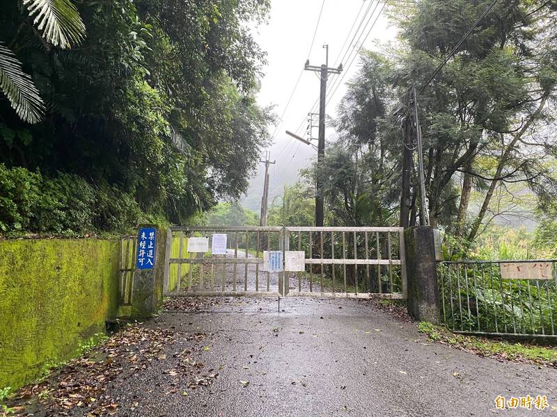 國立宜蘭大學大礁溪實驗林場，又稱「延文實驗林場」，因疫情關閉。（記者蔡昀容攝）