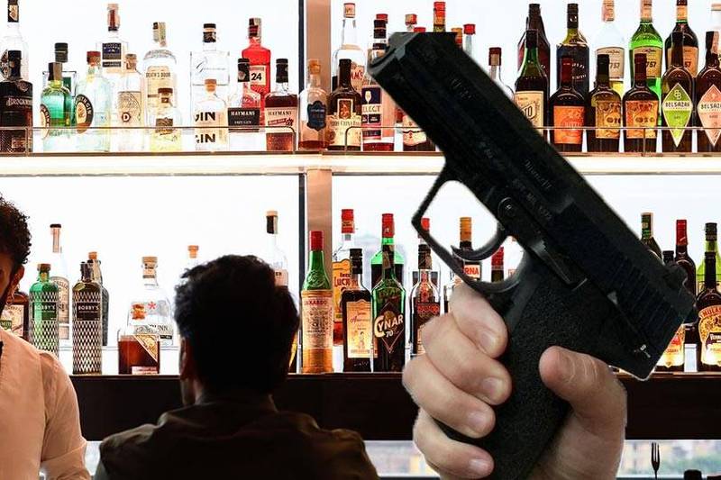 美國德州休士頓一間運動酒吧當地時間9日爆發槍戰，至少波及2名路人，最終造成1死3傷。（路透；本報合成）
☆飲酒過量  有害健康  禁止酒駕☆