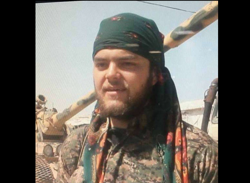阿斯林过去加入叙利亚库德族人民保护部队（YPG），一同抵抗极端组织伊斯兰国（IS）。（图取自推特）(photo:LTN)