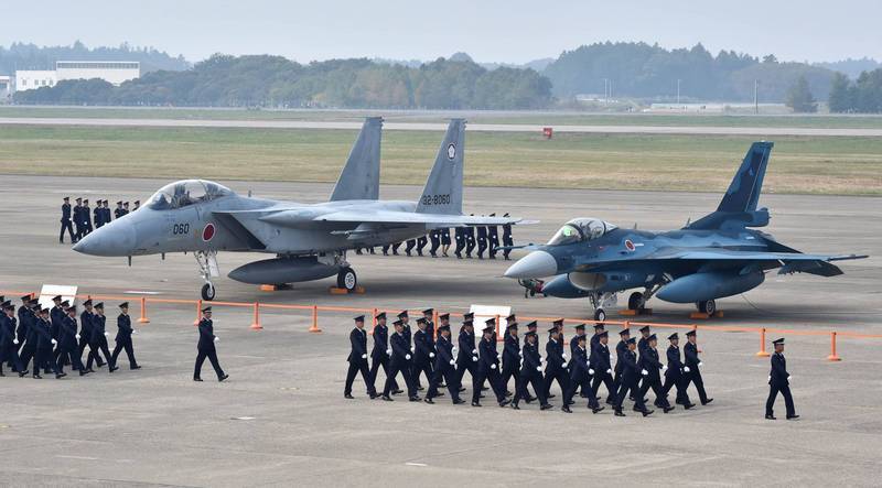 日本航空自衛隊示意圖。（法新社）